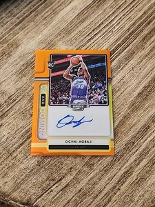 2022 Contenders Optic - Ochai Agbaji Up and Coming Rookie Auto Orange /25 🔥 - Picture 1 of 2