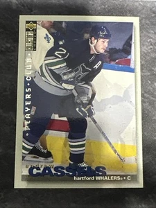 1995-96 Collector's Choice Player's Club 52 Andrew Cassels Hartford Whalers - Picture 1 of 2