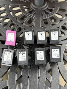 Véritable HP 303 8 cartouches d'encre vides tricolore et noir - Photo 1/1