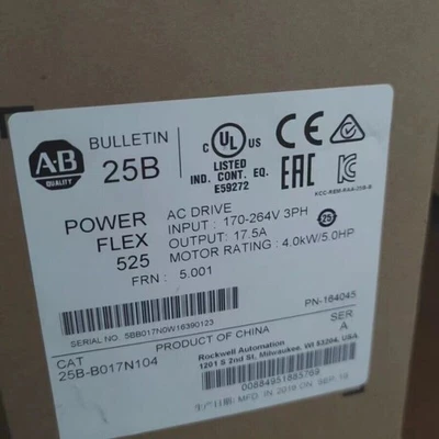 25B-B017N104 PowerFlex 525 ,240VAC 5HP   US Free Tax - Image 1 of 4