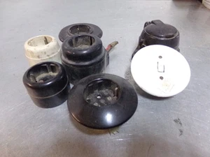 Interruttore Prese Retrò da Incasso Nero Bianco - Foto 1 di 6