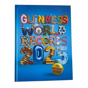 Guinness World Records 2025 Book English Hardcover Facts Photos 70th Edition - Foto 1 di 4