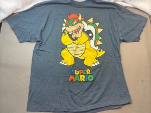 Super Mario Bros Nintendo Bowser grau Grafik Shirt / Größe 3XL Original - Bild 1 von 4