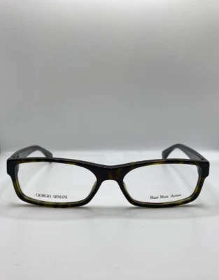 GIORGIO ARMANI GA866 086 BROWN SHELL EYEGLASSES ACETATE FRAME 54-16-140 ITALY M. - Image 1 of 4