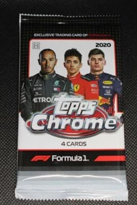 2020 Topps Chrome Formula 1 F1 Racing 1 Pack Hobby 4 Cards Lewis Hamilton BOX - Picture 1 of 1