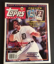 Topps Magazine Winter 1991 #5 w/8 Baseball Cards Mark McGwire Darryl Strawberry