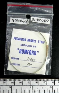 Bande de bronze phosphoreux 3/64" x 7 1/4" ROMFORD - Imagen 1 de 3