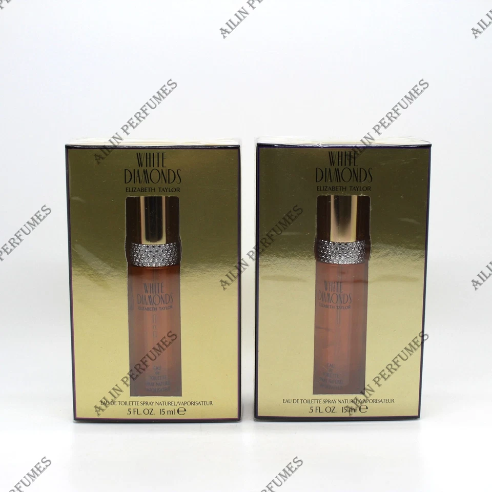 White Diamonds Elizabeth Taylor Eau De Toilette Spray .5 FL Oz Perfume C5