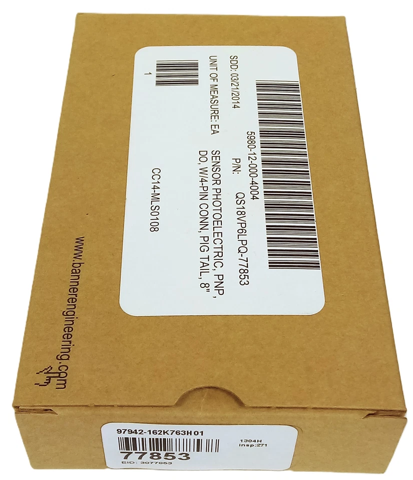 Banner Engineering QS18VP6LP-77853 10-30VDC Photoelectric Sensor - Image 1 of 4