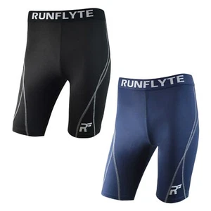 RunFlyte Men's Flyte Compression Training Shorts Running Tights Moisture f2107 - Picture 1 of 9