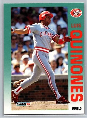 Luis Quinones 1992 Fleer BASEBALL #417 Cincinnati Reds - Image 1 of 2