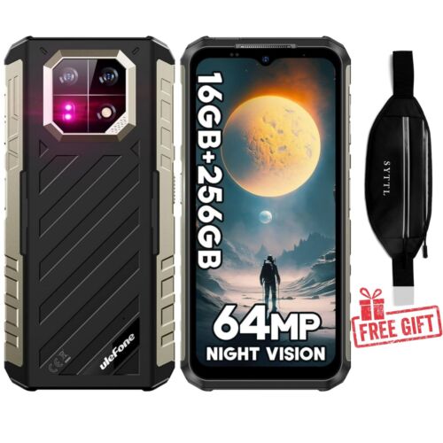 Ulefone Armor 22 Rugged Smartphone Unlocked 4G Cell Phone Android 13 256GB/128GB