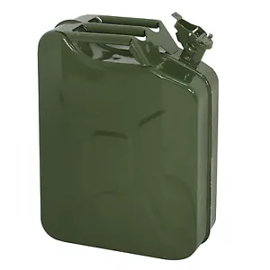 5 Gal 20L oline Durable Army Jerry Can Military Metal Steel Tank Backup - Picture 1 of 11