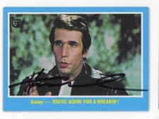 SIGNED CARD AUTO 2013 TOPPS 75th HENRY WINKLER ACTOR 1976 HAPPY DAYS