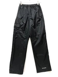 Columbia Windbreaker Nylon Water Resistant Hiking Pants Black Youth Size M - Picture 1 of 11