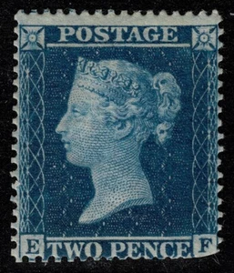 1858 2d Deep Blue Plate 6 vz SG36a RARE MINT Very Fresh Cat. 14.500,00 £ - Bild 1 von 2