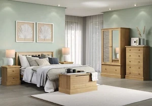 Country Living Antique Style Cotswold Waxed Pine Bedroom Furniture - Picture 1 of 39