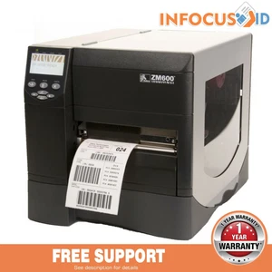Impresora industrial térmica de etiquetas de código de barras Zebra ZM600 300 dpi formato ancho 6" USB - Imagen 1 de 4