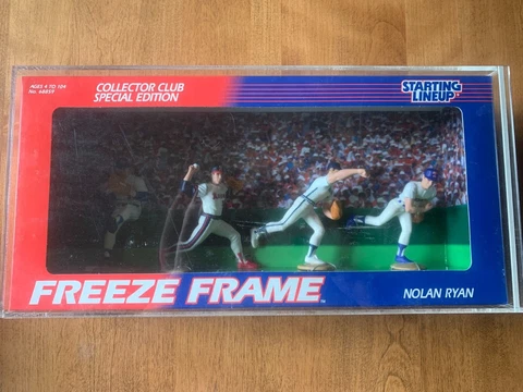 Kenner Starting Lineup SLU Club 1995 Nolan Ryan Baseball Freeze Frame with case Cover