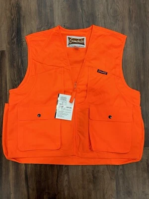 Gamehide Men's Front Loader Zip Hunting Safety Vest Orange Upland Game Bag Large - Image 1 of 4