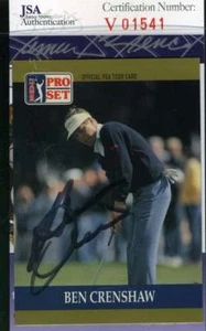 Ben Crenshaw 1990 Pro Set Jsa Coa Autograph Authentic Hand Signed - Picture 1 of 2