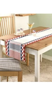 Folkulture 4th of July Table Runner 72 Inches Long NEW!! PATRIOTIC! NICE!! - Picture 1 of 7