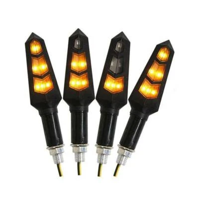 4X Motorcycle LED Amber Turn Signal Lights Blinkers For Suzuki DRZ400s DRZ400sm - Image 1 of 4