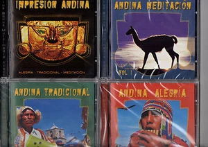 Andina Set CD NUEVO 4 piezas Artículos Especiales Impresión Meditación Tradicional Alegría - Imagen 1 de 2