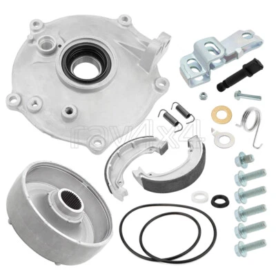 Kit de cubierta y zapatas de placa de cubo de tambor de freno trasero para Honda Recon 250 TRX250TE TRX250TM Foto 1 de 4