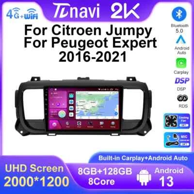 For Peugeot Expert 3 For Citroen Jumpy 3 SpaceTourer Android Auto Car Radio GPS - Image 1 of 4