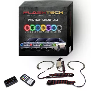 Kit Halo LED Bluetooth Multicolor RGB para Faros Pontiac Grand Am 1995-2005 - Imagen 1 de 7