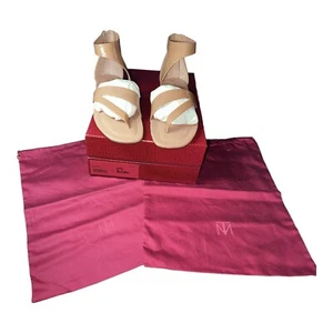 🔥 Tamara Mellon Flat Sandals Stride 05 Patent SSTEPT00N Size 38 (7.5 US ) 🔥 - Picture 1 of 7