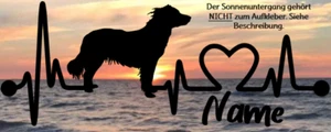 Aufkleber Hund Markiesje Herzschlaglinie Wohnwagen, Auto - Bild 1 von 2