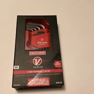 Craftsman CMHT26139V MM Metric L Hex Key Wrench Set 9 Pc NEW (Allen Wrench) - Bild 1 von 2