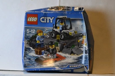LEGO CITY 60127 Police Prison Island Starter Set - 100% Complete Damaged Box - Image 1 of 4