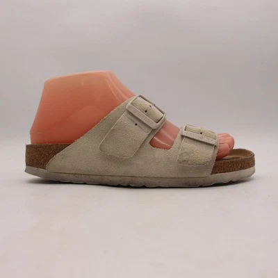 Birkenstock Arizona Soft Footbed Women's EU 37 US 6 Taupe Suede Leather Sandals - Image 1 of 4