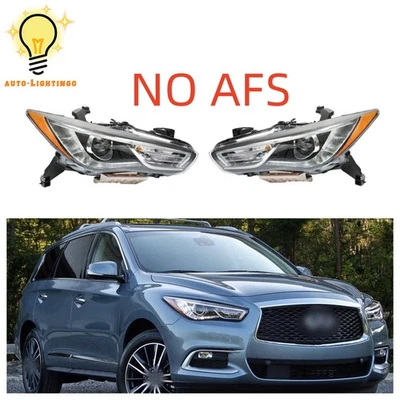 For 2016 2017 2018 Infiniti QX60 Xenon/HID Headlights w/o AFS Left&Right Side Foto 1 de 4