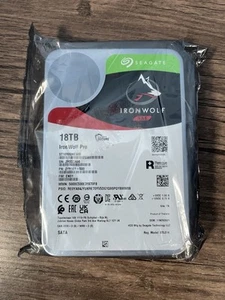 Seagate IronWolf Pro 18TB 7200RPM 3.5” SATA NAS HDD ST18000NE000 NEW SEALED - Bild 1 von 2