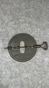 ANTIK / VINTAGE GRISWOLD NO 7 IN AMERIKANISCHER REVERSIBLER OFENROHRDÄMPFER - Bild 1 von 3