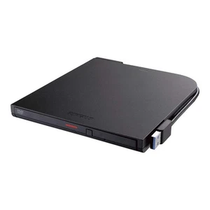 BUFFALO USB3.2 (Gen1) compatible portable DVD-ROM read-only model DVSM-PTR8U3-BK - Picture 1 of 7