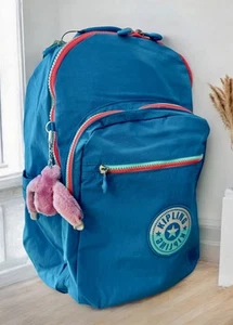Zaino per laptop Kipling Seoul grande stampato 15" paralume cielo azzurro - Foto 1 di 6