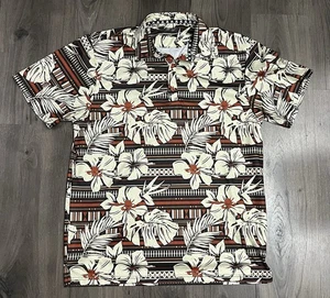 Tattoo Golf Shirt Size XL Men's Aloha 2 Series Skulls Flowers Floral - Picture 1 of 7
