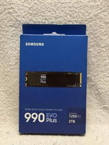 Samsung - 990 EVO PLUS 2TB PCIe 5.0 x2 M.2 Internal SSD New MZ-V9S2T0B/AM - Picture 1 of 6