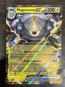 Juego de cartas coleccionables Pokémon escarlata y violeta base Holo Magnezone EX #065/198 casi nuevo/como nuevo - Imagen 1 de 2
