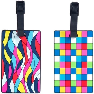 NEW Globite Travel Essentials Silicone Luggage Tags Set 2pce - Picture 1 of 4