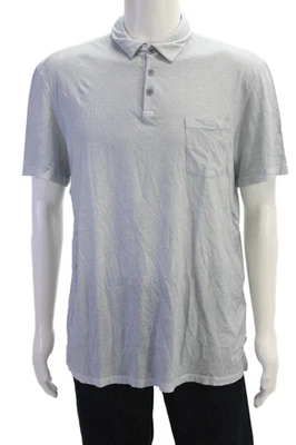 Camisa polo básica gris manga corta John Varvatos Star EE. UU. para hombre talla L Foto 1 de 4