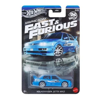 FAST FURIOUS Graphic Remix Modello Auto VW JETTA MK3 1:64 8cm Hot Wheels JBY46 - Immagine 1 di 2