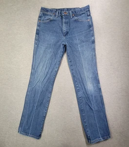 Wrangler Jeans Herren 34x33 (Passform 32x32) blau 936DEN Cowboy Schnitt gerades Bein Vintage - Bild 1 von 11