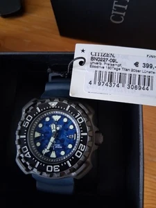 Citizen BN0227-09L Ecodrive Diver +NEU+blau Titan - Bild 1 von 7