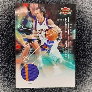 STEVE NASH /50 Triple Threat GAME WORN Materials PRIME Patch 2010-11 Threads #10 - Picture 1 of 2